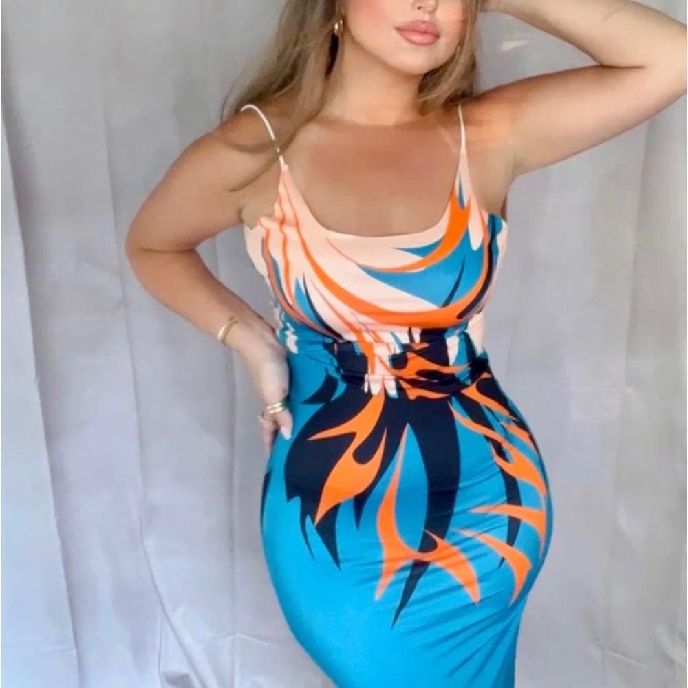 Flames maxi dress - Picture 2 of 4
